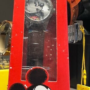 Classic Mickey Mouse Time Works Watch in Original Red Gift Box